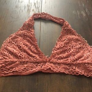 Beige orange bralette, size Large